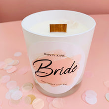 Load image into Gallery viewer, Rose Quartz Bride Wedding Candle
