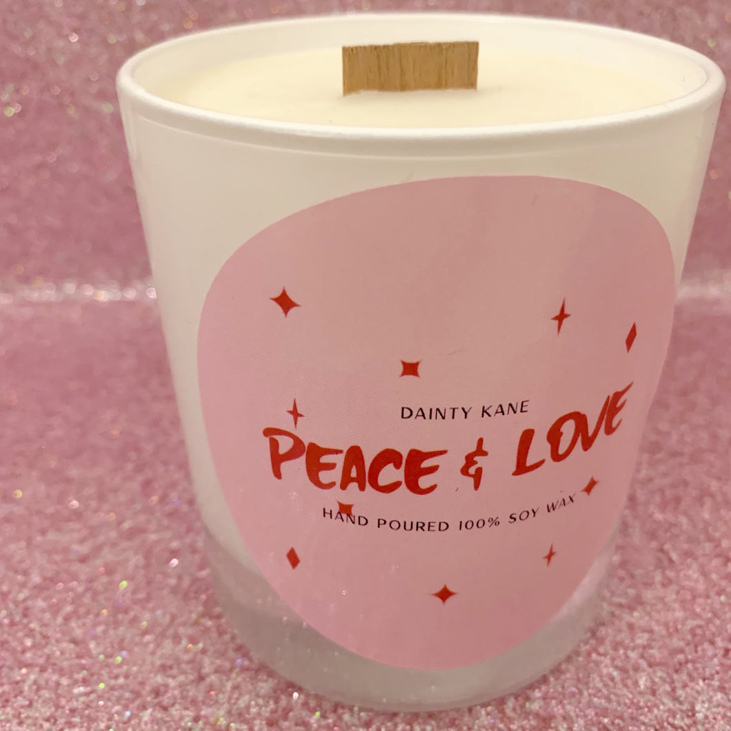 Dainty Kane | Peace & Love Candle